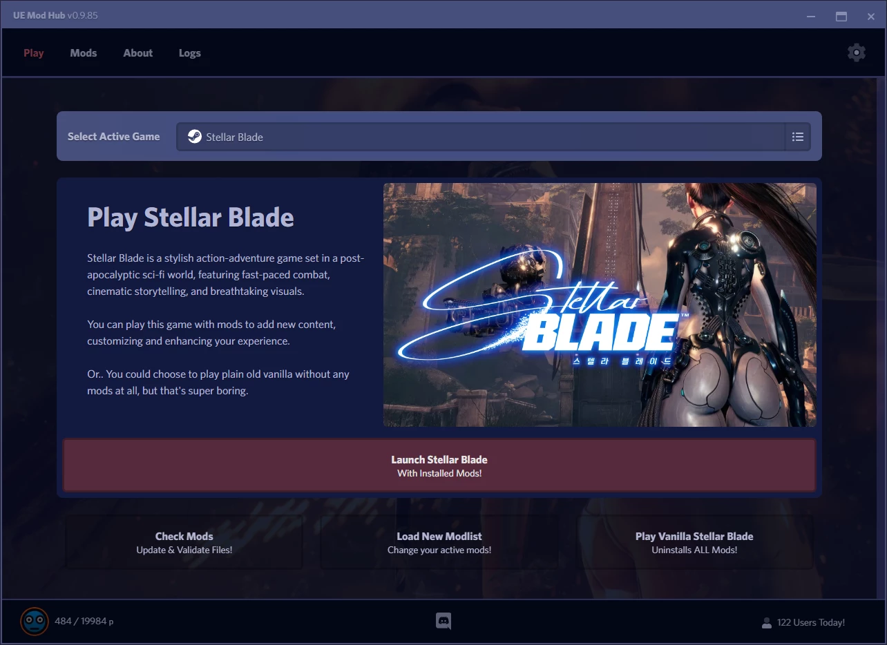 Mod Hub - Stellar Blade Mod Manager
